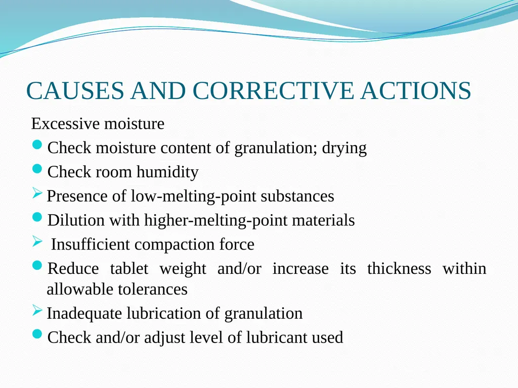 Seminar on DEFECTS IN TABLETS BY ARJUN NARALA - slide 11 of 36