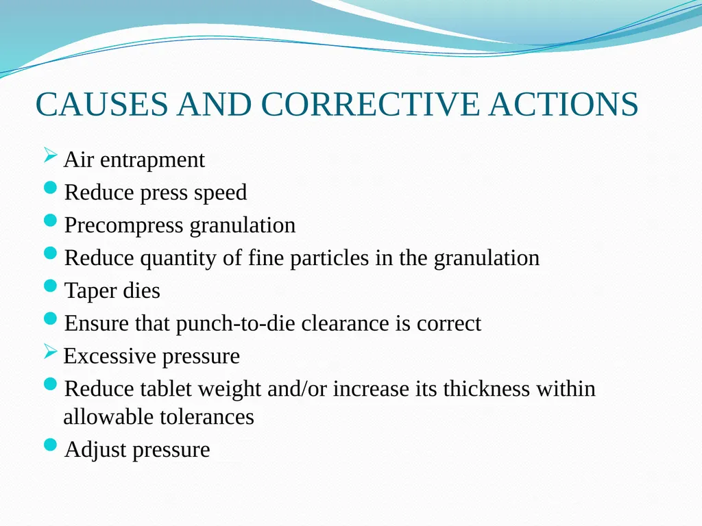 Seminar on DEFECTS IN TABLETS BY ARJUN NARALA - slide 7 of 36
