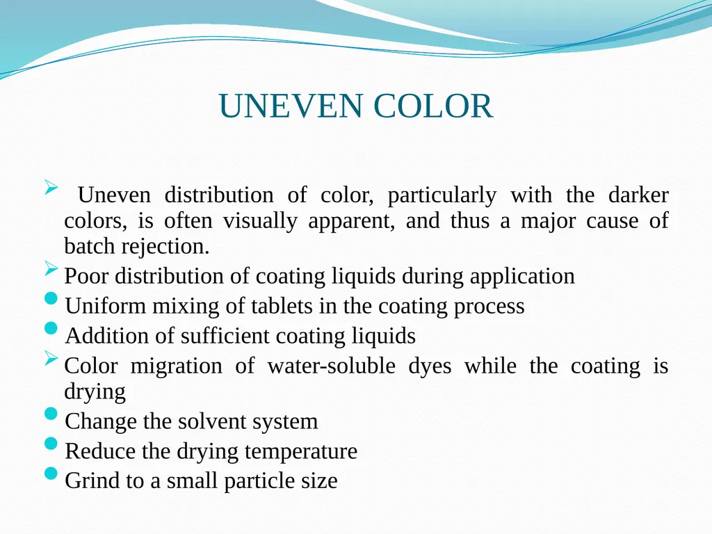 Seminar on DEFECTS IN TABLETS BY ARJUN NARALA - slide 21 of 36