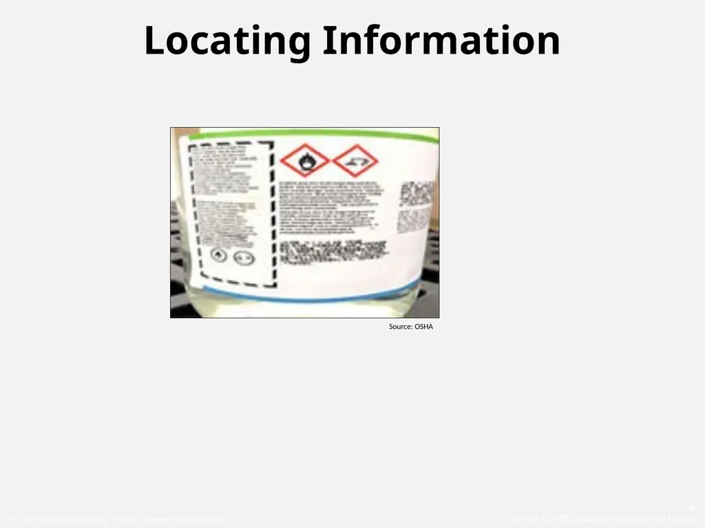 1910 General Industry Hazard Communication Program - slide 44 of 55