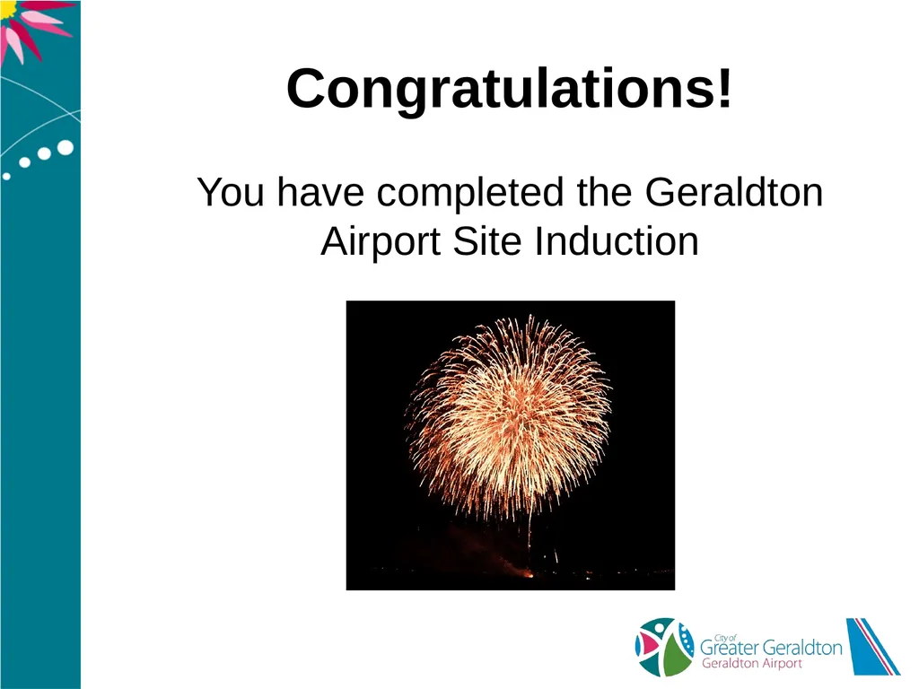 Geraldton Airport Airside Landside Induction - slide 40 of 40
