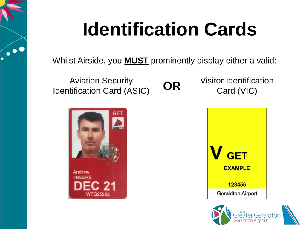 Geraldton Airport Airside Landside Induction - slide 24 of 40