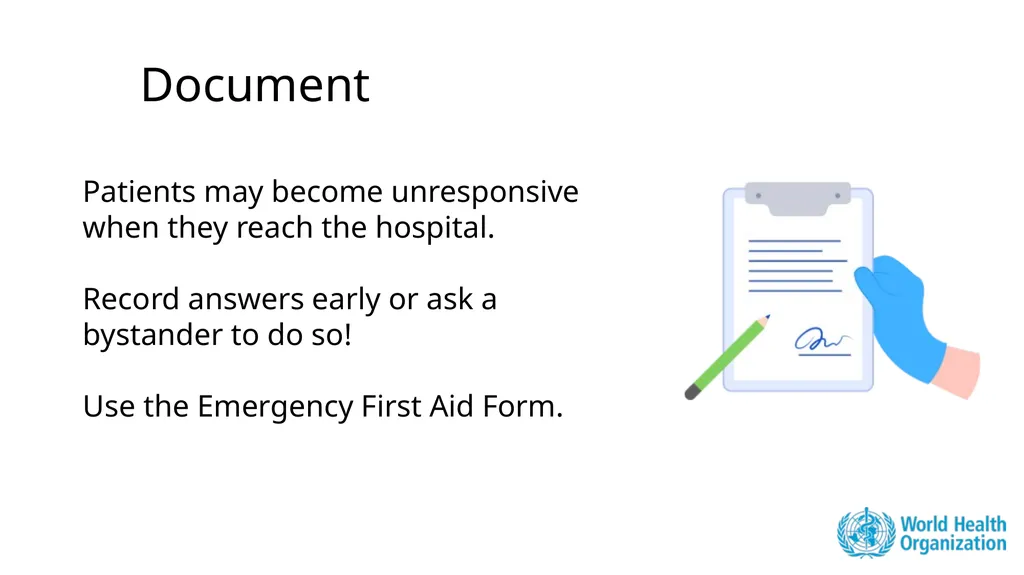 Module 3: CABCDE Approach Community First Aid - slide 47 of 51