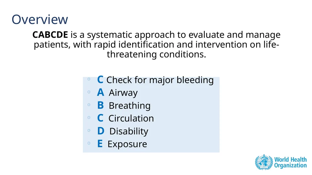 Module 3: CABCDE Approach Community First Aid - slide 5 of 51