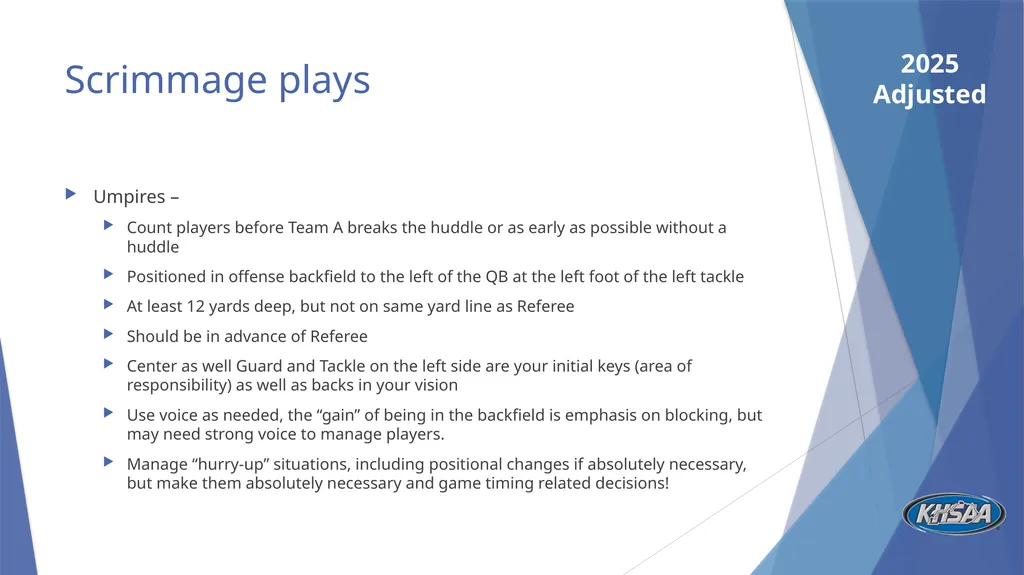 FB Mechanics Considerations, Emphasis, and - slide 5 of 27