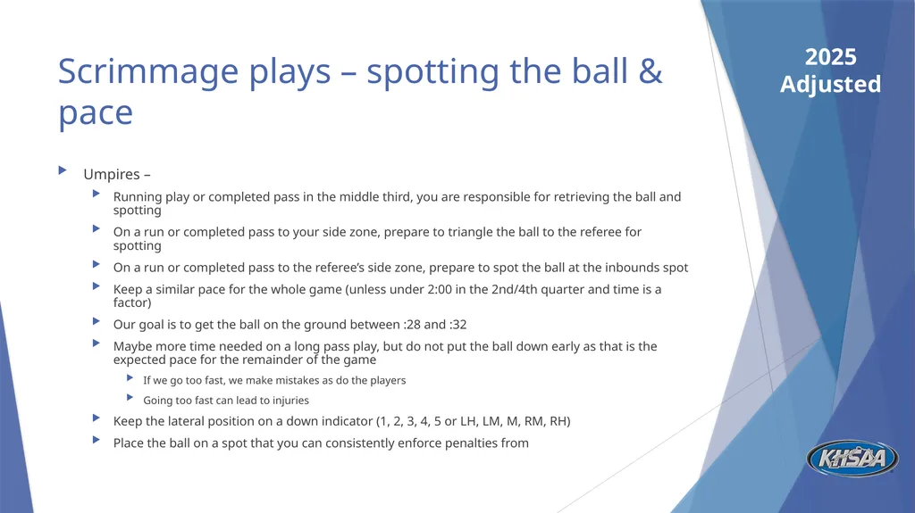 FB Mechanics Considerations, Emphasis, and - slide 17 of 27