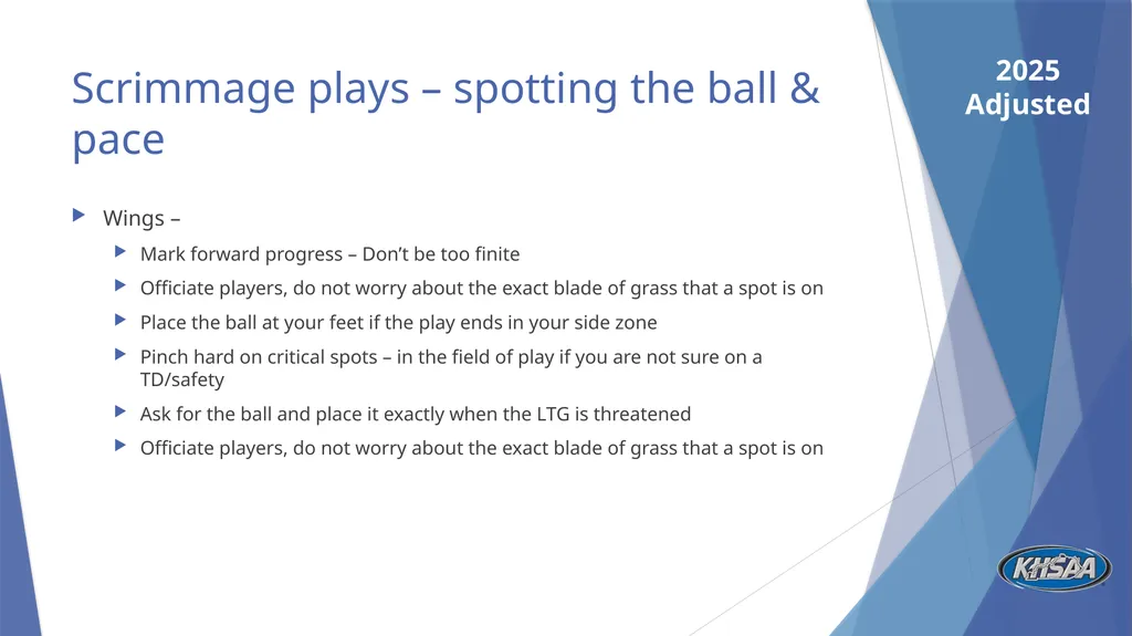 FB Mechanics Considerations, Emphasis, and - slide 18 of 27