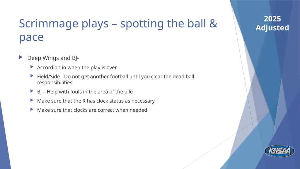 FB Mechanics Considerations, Emphasis, and - slide 19 of 27