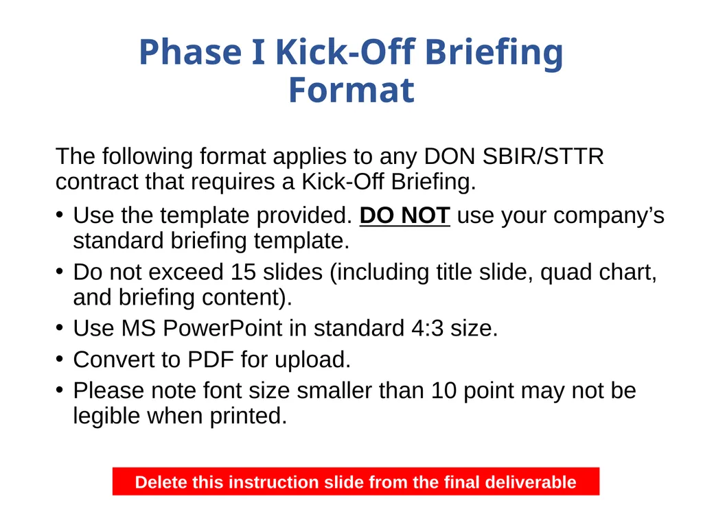 Department of the Navy SBIR/STTR Kick-Off Briefing - slide 3 of 12