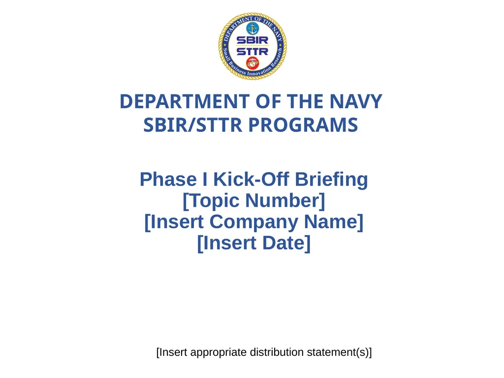 Department of the Navy SBIR/STTR Kick-Off Briefing - slide 10 of 12