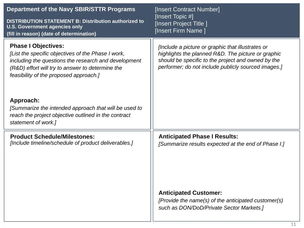 Department of the Navy SBIR/STTR Kick-Off Briefing - slide 11 of 12