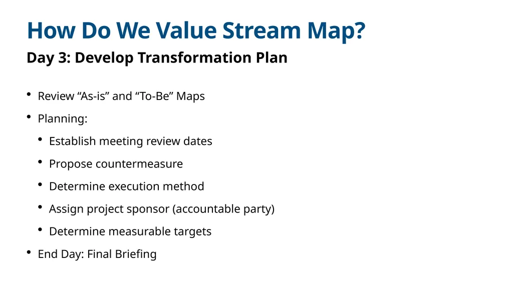 Your Name and Date Here Value Stream Mapping - slide 20 of 26