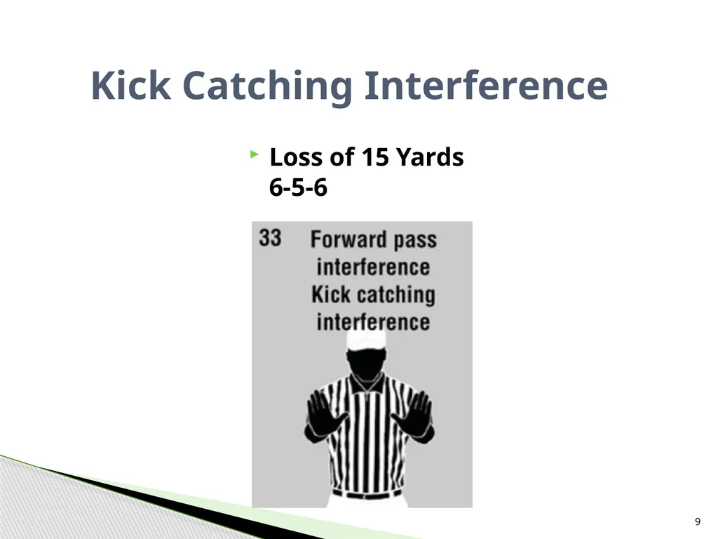 NFHS Standard Penalty Summary Created by Garry - slide 9 of 68