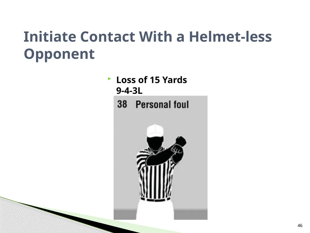 NFHS Standard Penalty Summary Created by Garry - slide 46 of 68