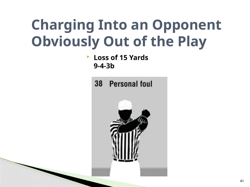 NFHS Standard Penalty Summary Created by Garry - slide 41 of 68