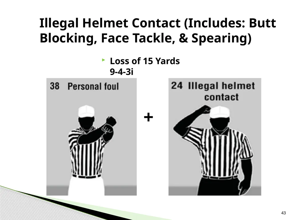 NFHS Standard Penalty Summary Created by Garry - slide 43 of 68