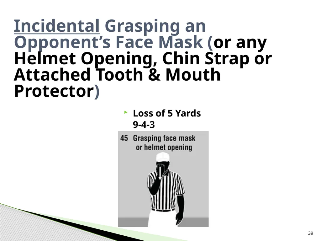 NFHS Standard Penalty Summary Created by Garry - slide 39 of 68