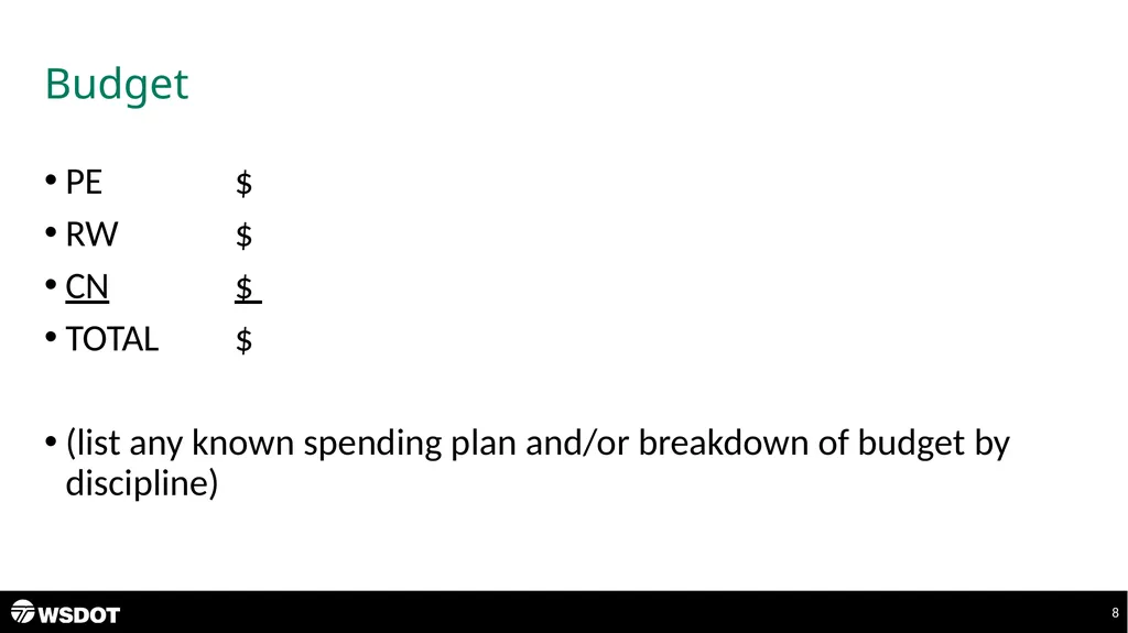 Project Title Kick-Off Team Meeting Wednesday, - slide 8 of 14