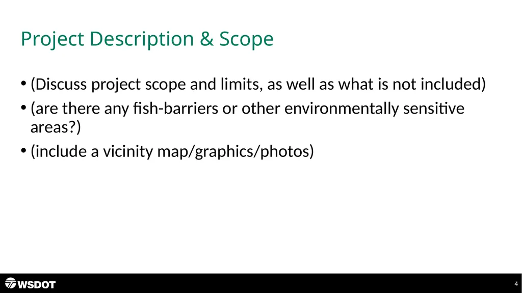 Project Title Kick-Off Team Meeting Wednesday, - slide 4 of 14
