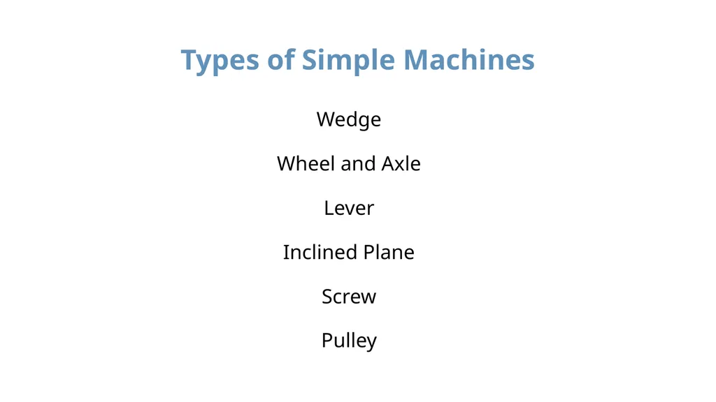ENGINEERING: SIMPLE MACHINES Introduction to - slide 4 of 14