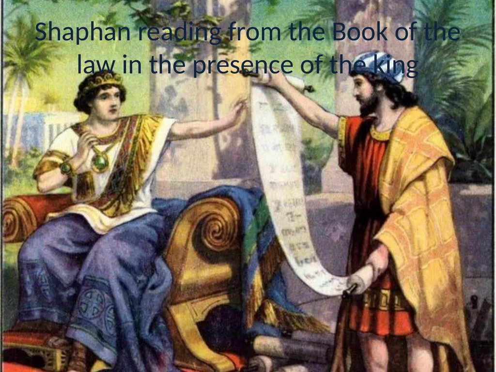 King Josiah Anointed as the King of Judah in his - slide 9 of 16
