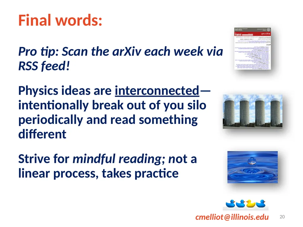 How to Read a Physics Paper—The Four i’s +1 Celia - slide 20 of 20
