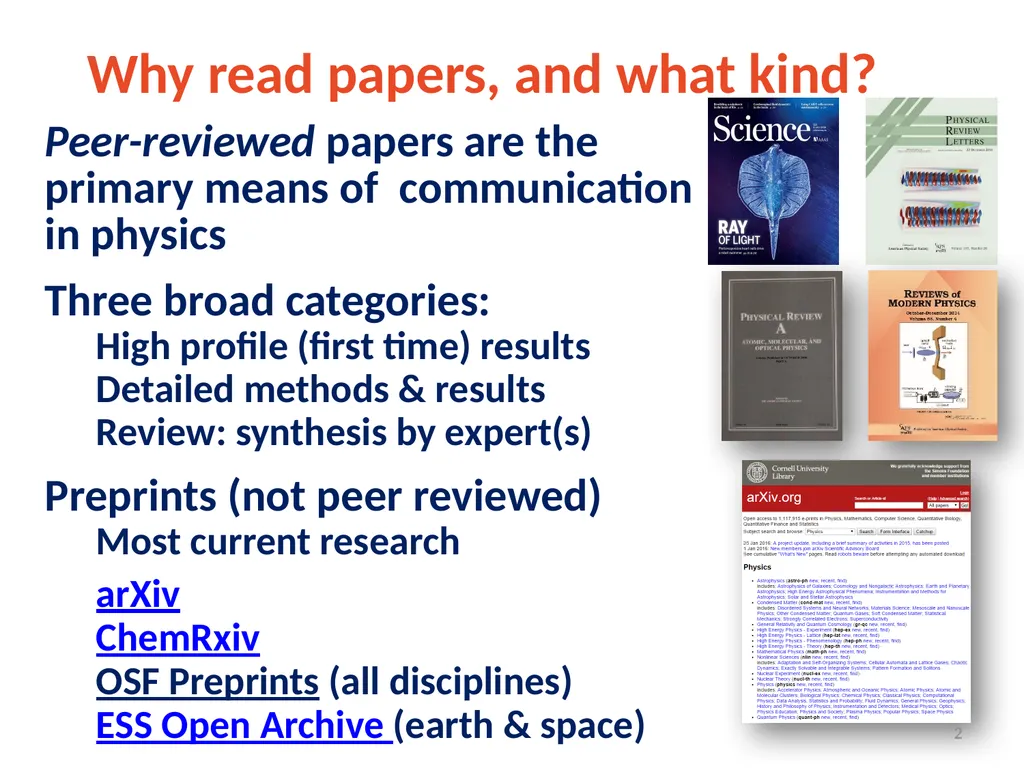 How to Read a Physics Paper—The Four i’s +1 Celia - slide 2 of 20