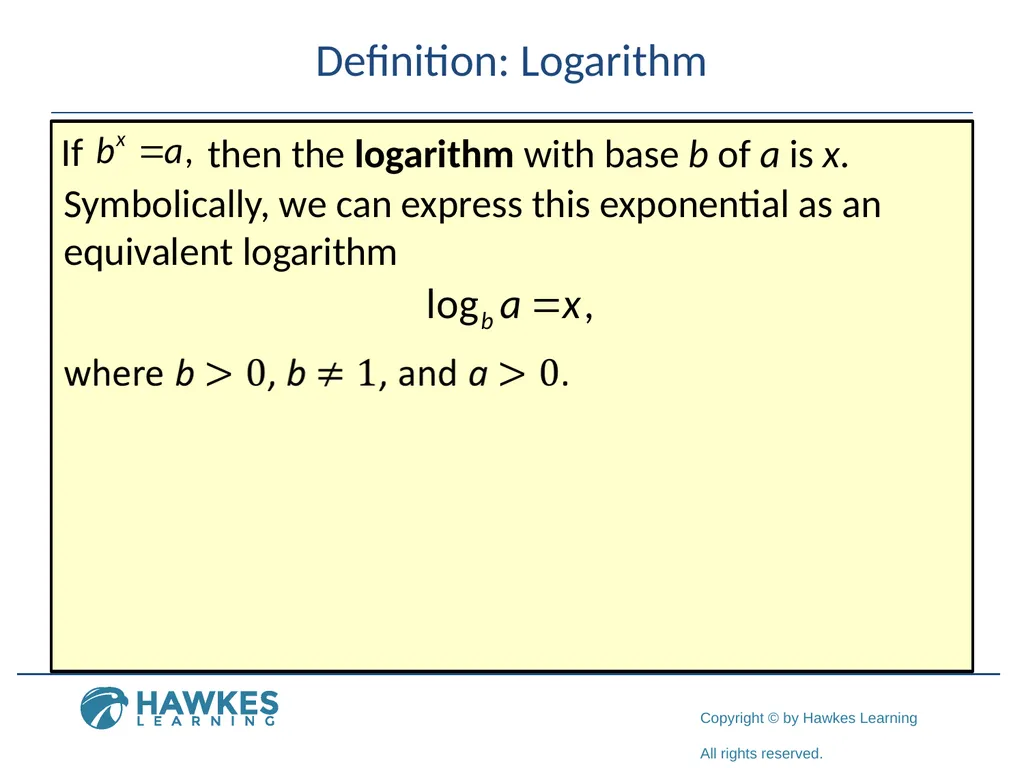 Section 5.7 Exponential and Logarithmic Functions - slide 43 of 55