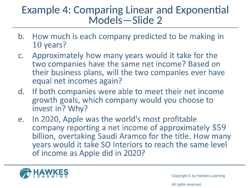 Section 5.7 Exponential and Logarithmic Functions - slide 32 of 55