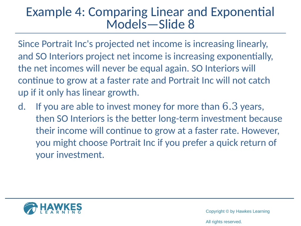 Section 5.7 Exponential and Logarithmic Functions - slide 38 of 55