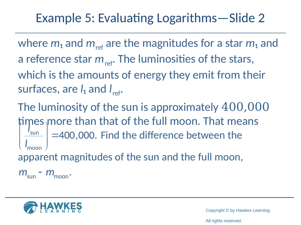 Section 5.7 Exponential and Logarithmic Functions - slide 45 of 55