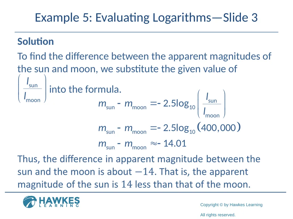 Section 5.7 Exponential and Logarithmic Functions - slide 46 of 55