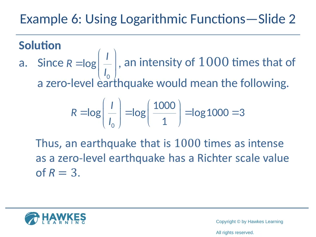 Section 5.7 Exponential and Logarithmic Functions - slide 50 of 55