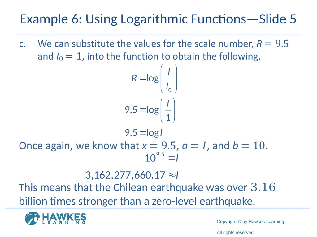 Section 5.7 Exponential and Logarithmic Functions - slide 53 of 55