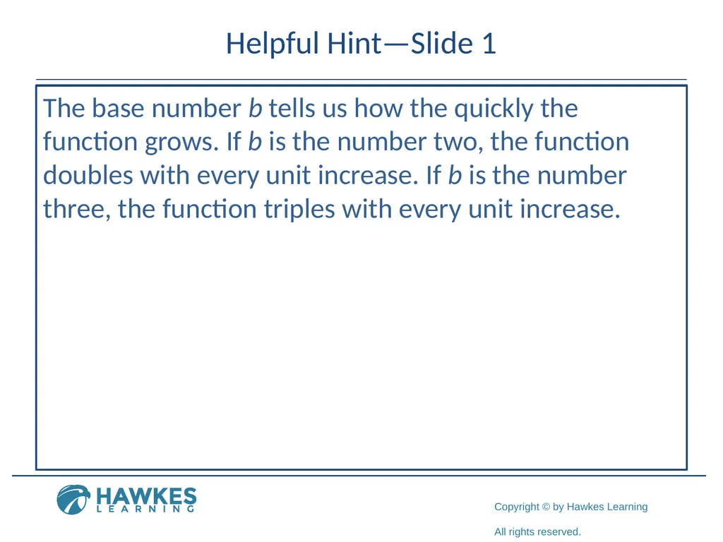 Section 5.7 Exponential and Logarithmic Functions - slide 3 of 55