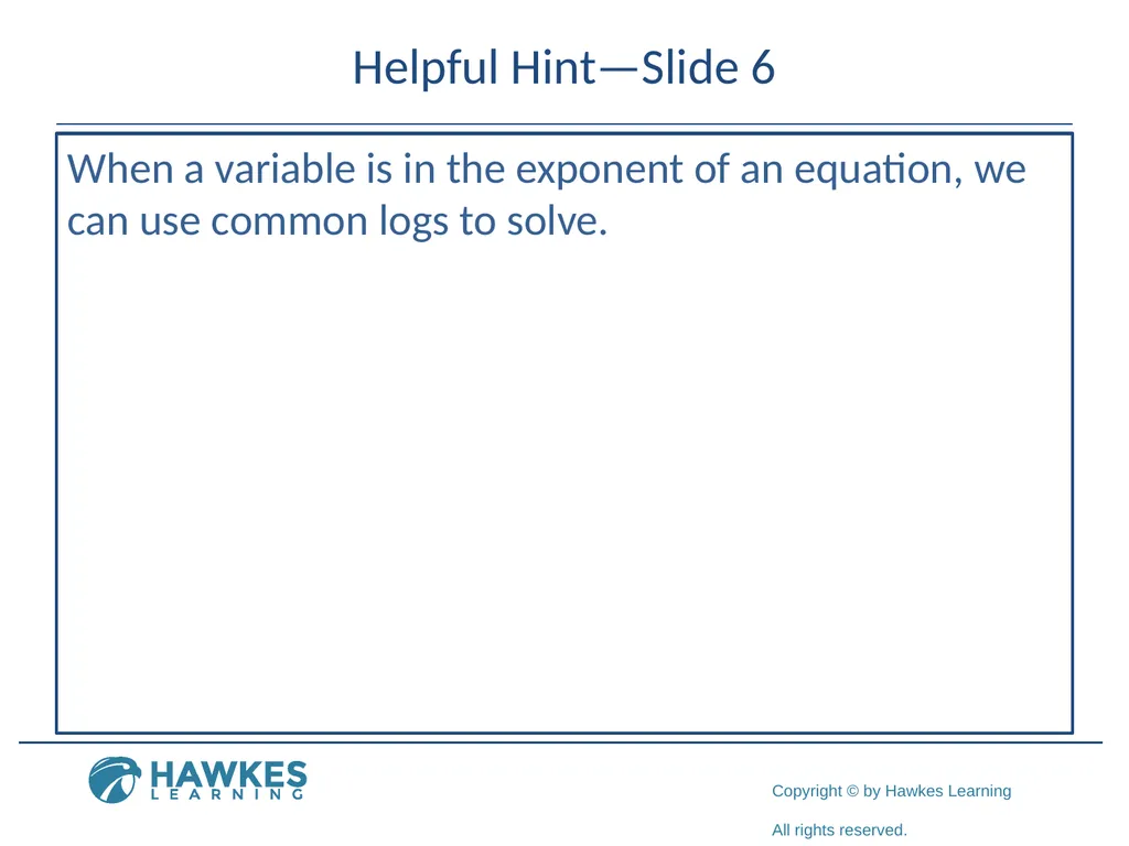 Section 5.7 Exponential and Logarithmic Functions - slide 41 of 55