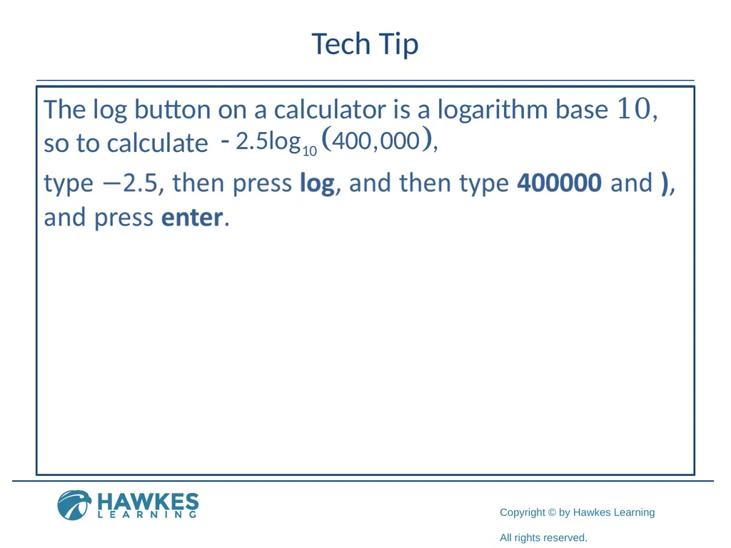 Section 5.7 Exponential and Logarithmic Functions - slide 47 of 55