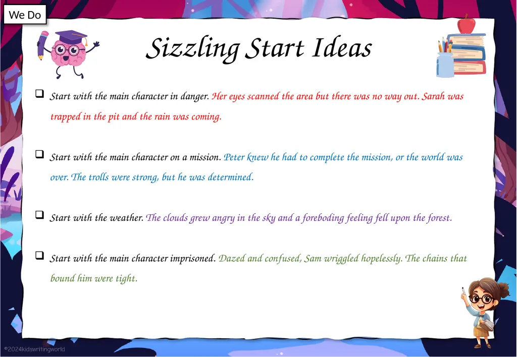 Sizzling Starts Lesson Objectives By the end of - slide 8 of 10