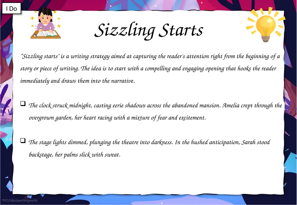 Sizzling Starts Lesson Objectives By the end of - slide 3 of 10