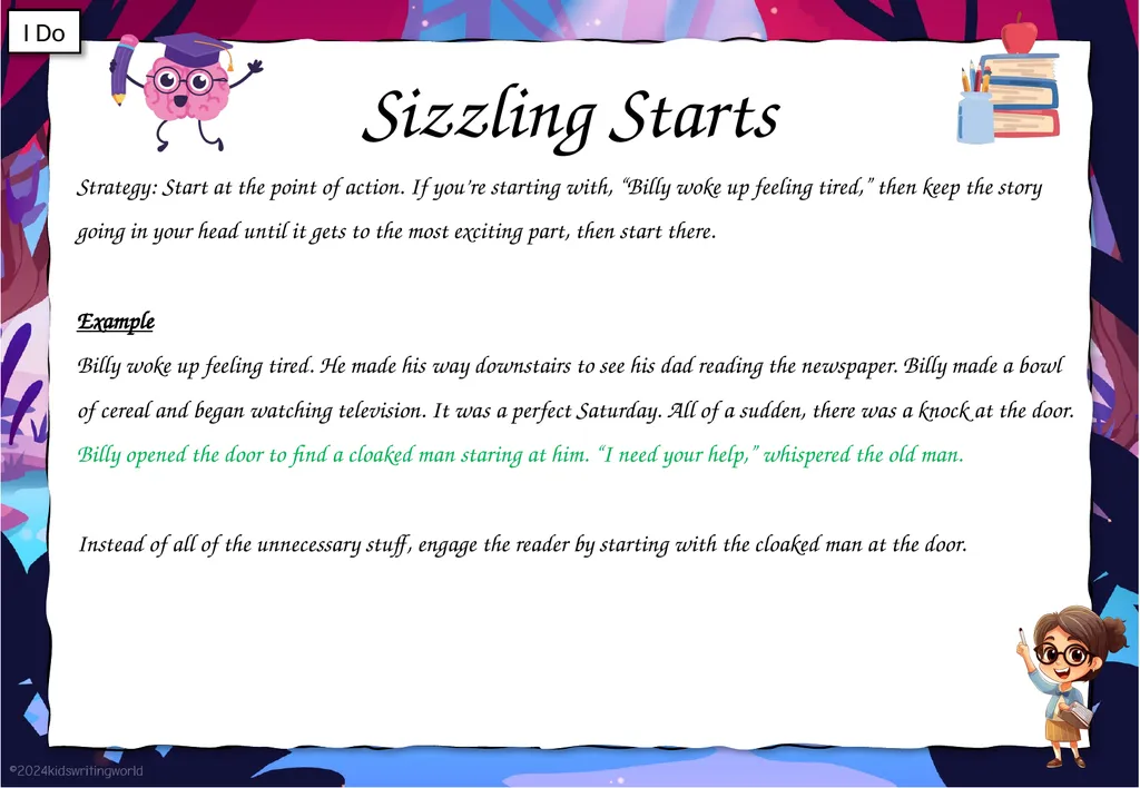 Sizzling Starts Lesson Objectives By the end of - slide 4 of 10