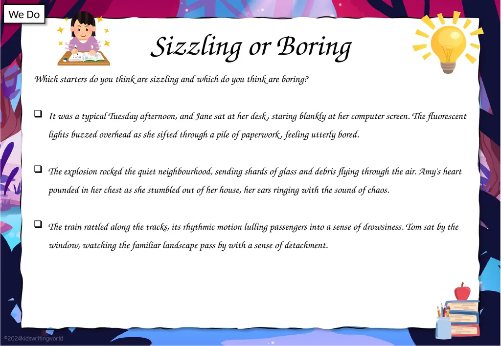 Sizzling Starts Lesson Objectives By the end of - slide 7 of 10