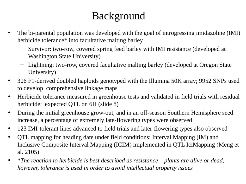 The what, when, why, and how of barley In the - slide 26 of 33
