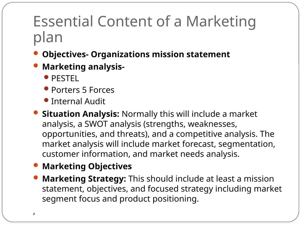 Strategic Marketing Planning Process Marketing - slide 4 of 27