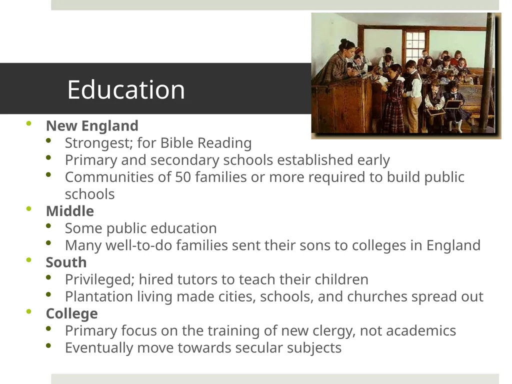 The Colonies Before War Characteristics of 18th - slide 11 of 20