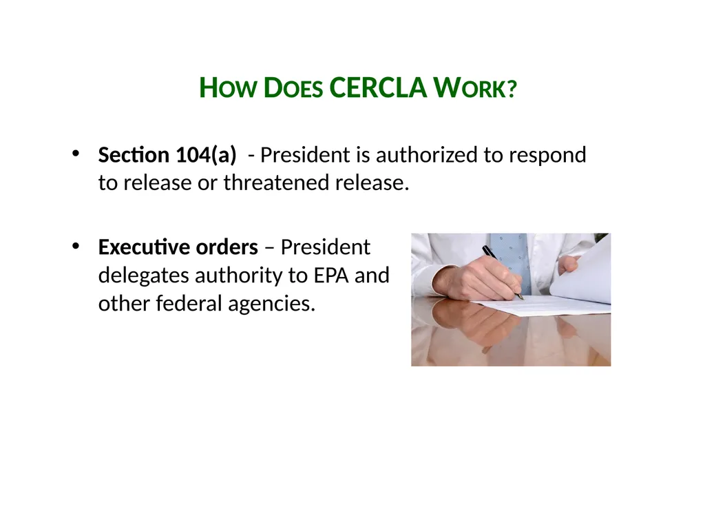 Introduction to CERCLA Session 1 Carlyn Winter - slide 9 of 25