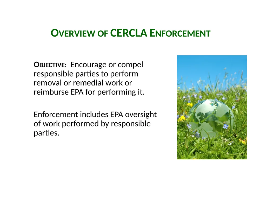 Introduction to CERCLA Session 1 Carlyn Winter - slide 11 of 25