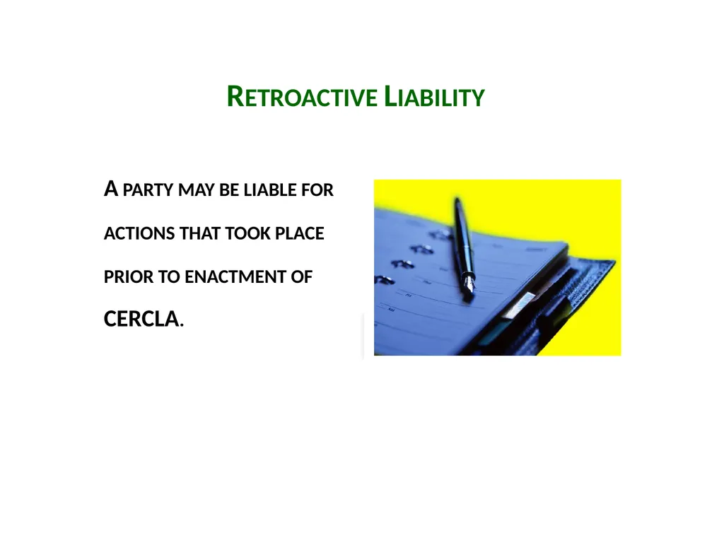 Introduction to CERCLA Session 1 Carlyn Winter - slide 22 of 25