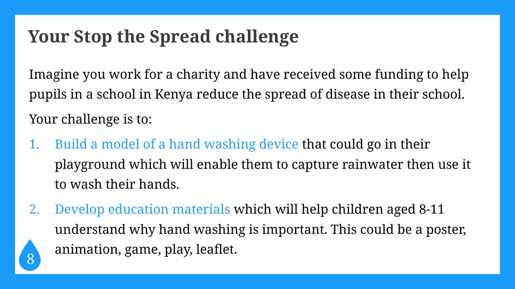 STOP THE SPREAD A STEM challenge tackling a global - slide 9 of 16