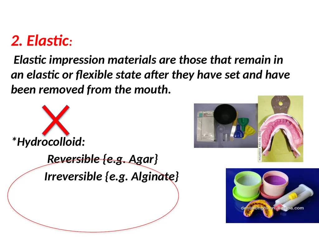 Elastomeric Impression Materials Dr. Manar Nazhat - slide 2 of 24