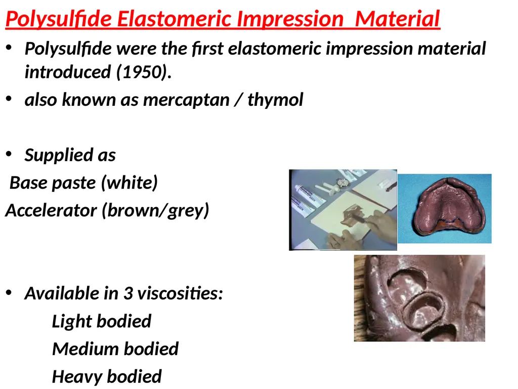 Elastomeric Impression Materials Dr. Manar Nazhat - slide 18 of 24